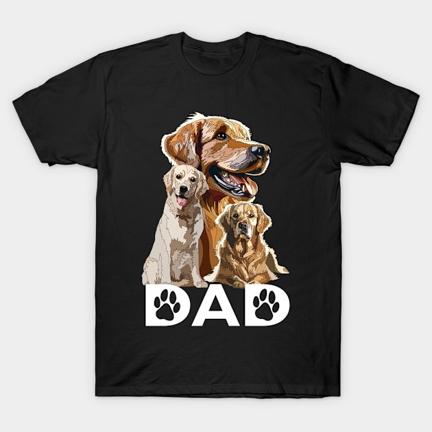 Golden Labrador Dad T-Shirt by Jo_aRty